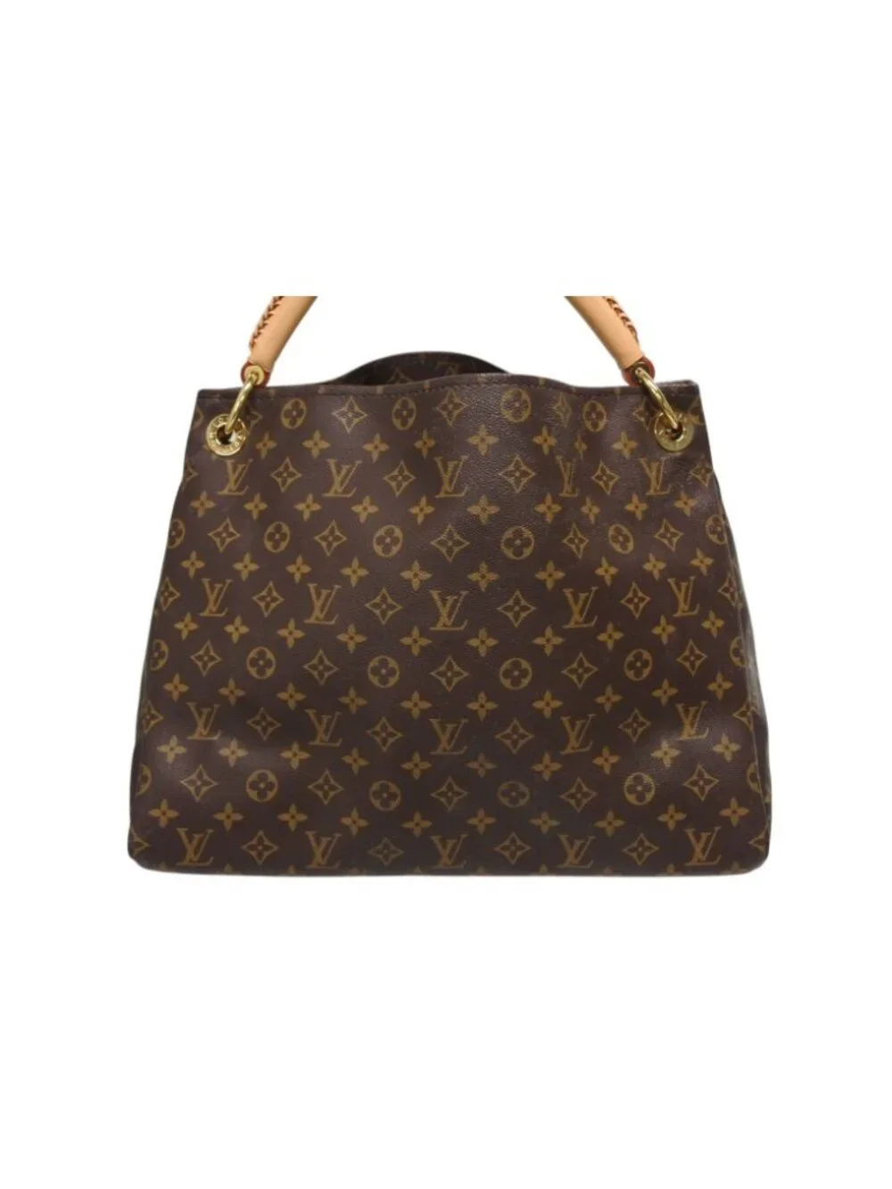 Louis Vuitton Artsy MM Shoulder Bag Monogram Leather Gold